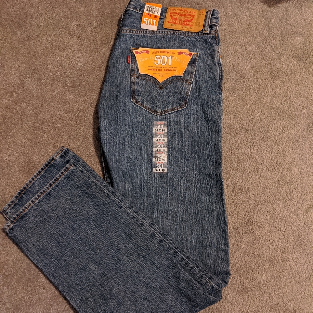 Mens Levis button up jeans